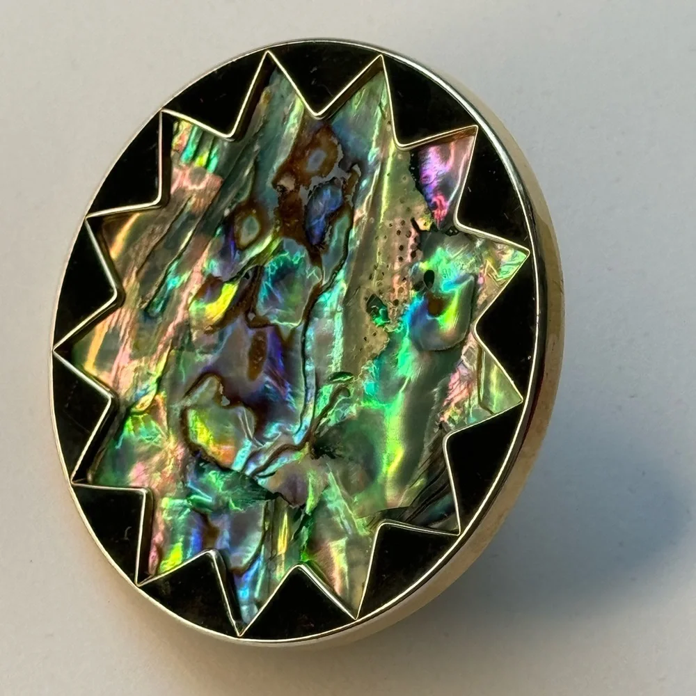 House of Harlow 1960 Boho Starburst Abalone Ring - Picture 9 of 12